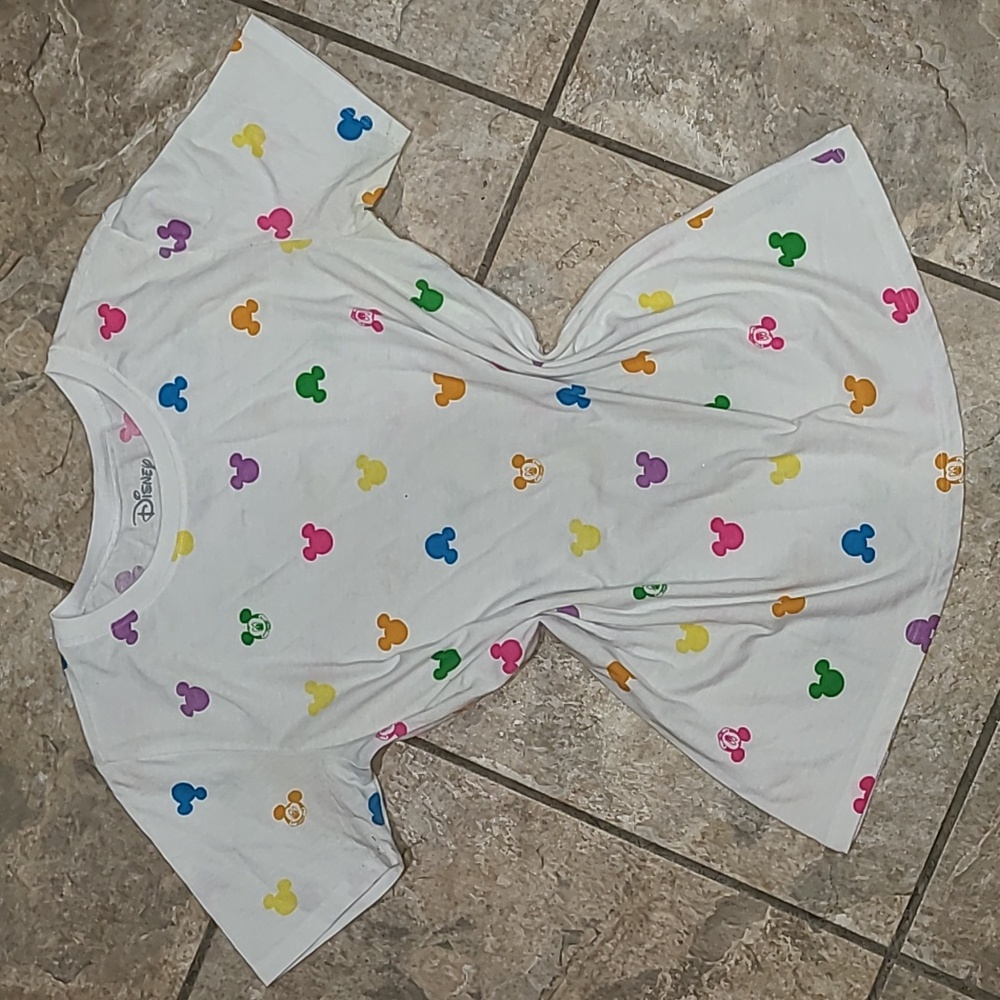 Disney womens print mickey top small